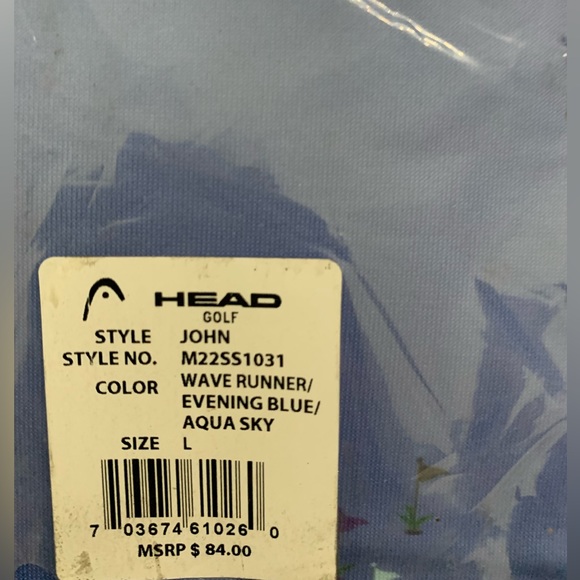 NEW HEAD GOLF MENS POLO SIZE: L - Picture 3 of 4